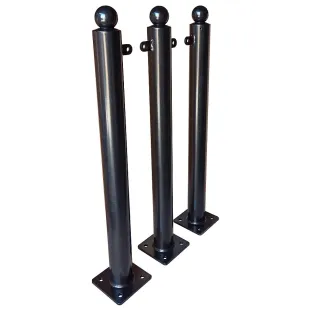 Słupek chodnikowy ozdobny | metalowy, kula, miejski, parkingowy